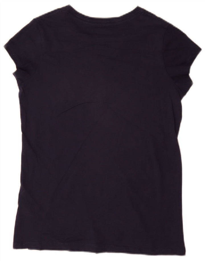 LEVI'S Girls Graphic T-Shirt Top 15-16 Years Navy Blue Cotton