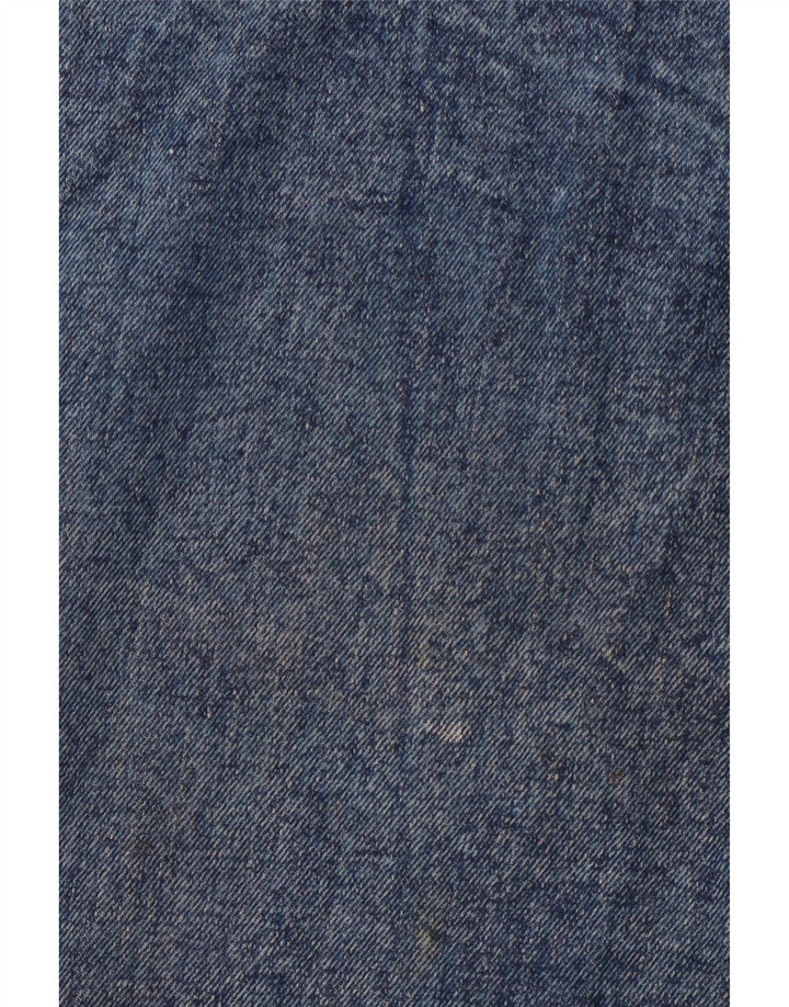VINTAGE Womens Denim Skirt W30 Medium  Blue Colourblock