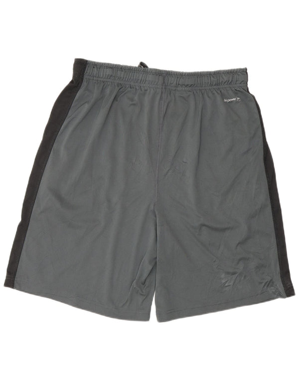 Russell Athletic Mens Sport Shorts Medium Grey Colourblock Polyester
