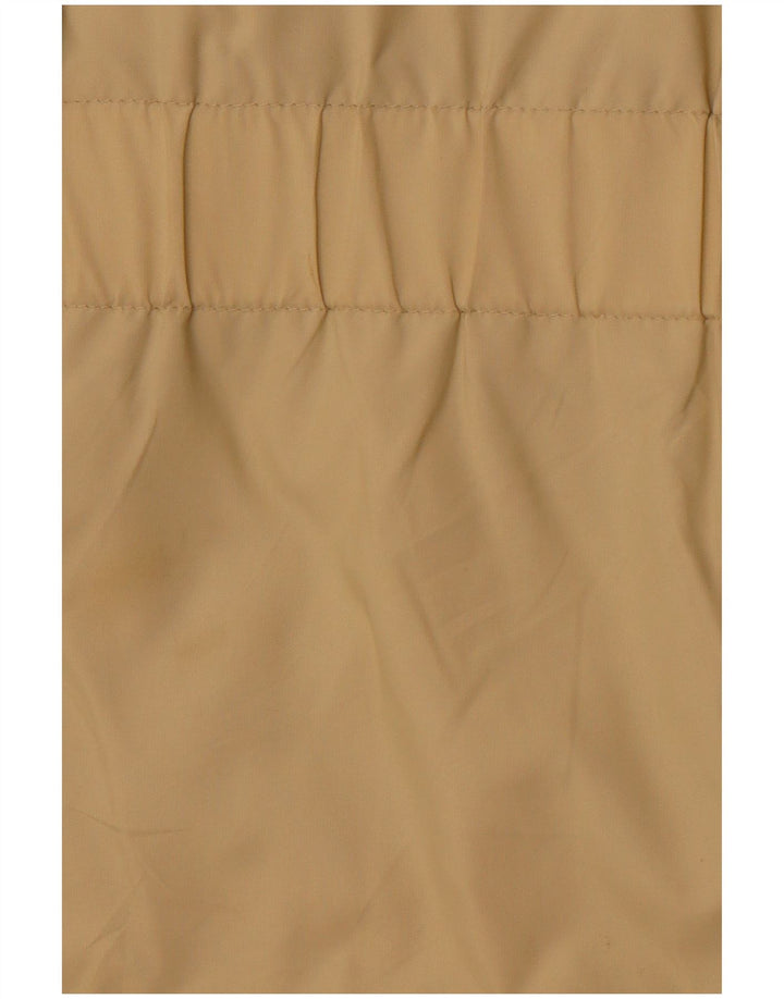 VINTAGE Womens Utility Jacket UK 16 Large Beige Colourblock