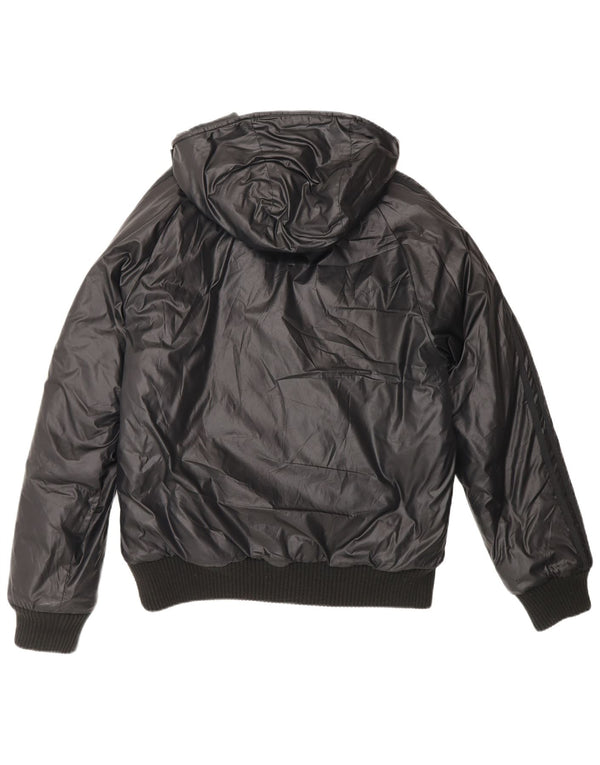 Adidas Mens Chile 62 Hooded Bomber Padded Jacket UK 36 Small Black
