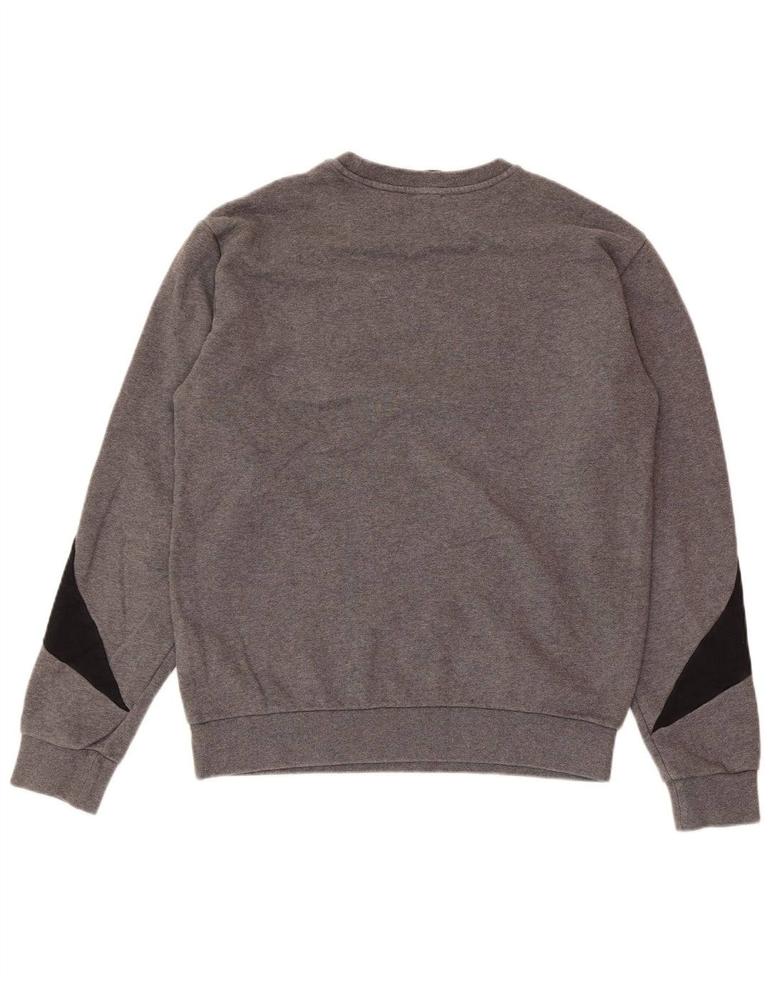 EMPORIO ARMANI Womens Sweatshirt Jumper UK 14 Medium Grey Colourblock