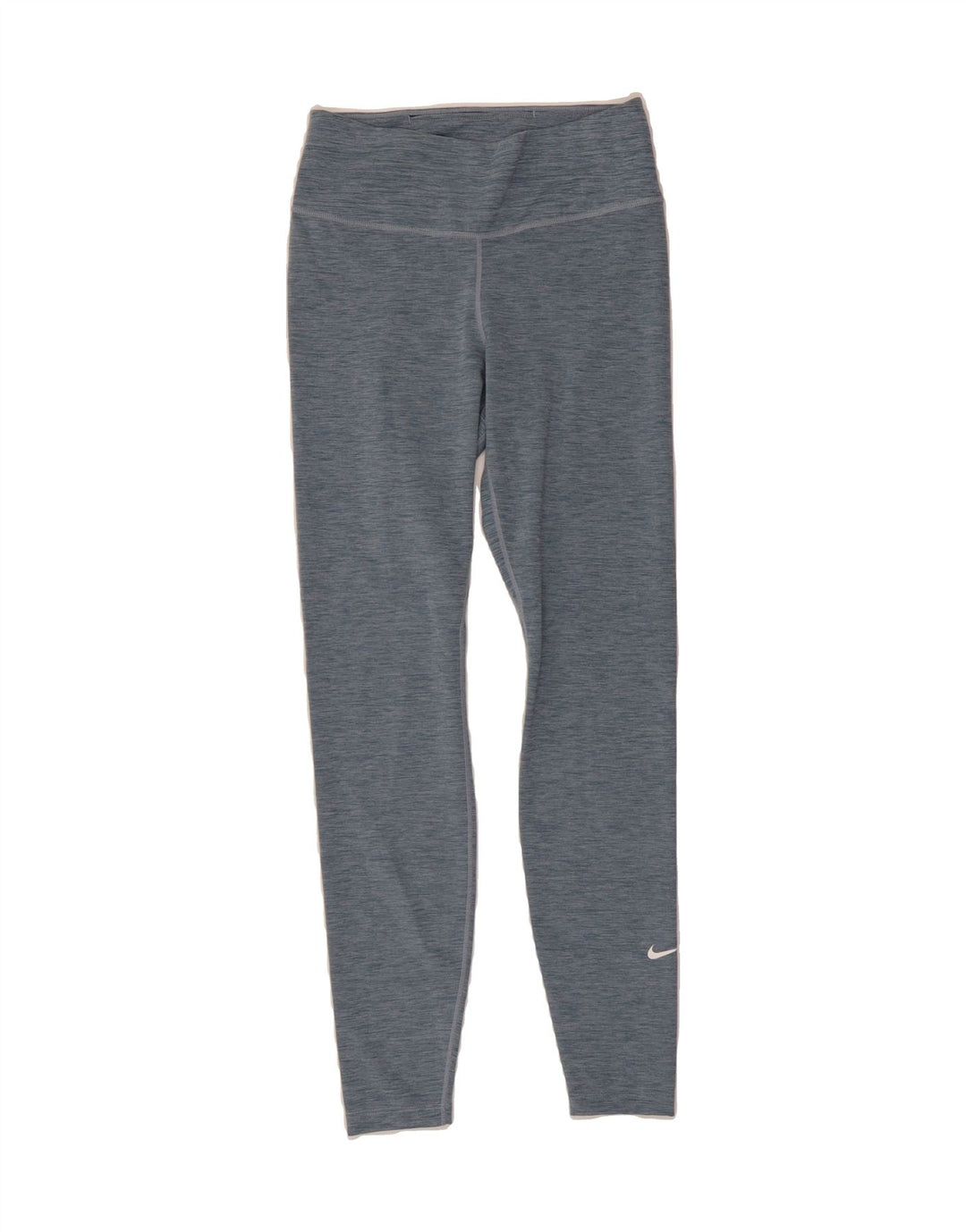 NIKE Womens Dri Fit Leggings UK 10 Small  Blue Pinstripe Polyester Vintage Nike and Second-Hand Nike from Messina Hembry 