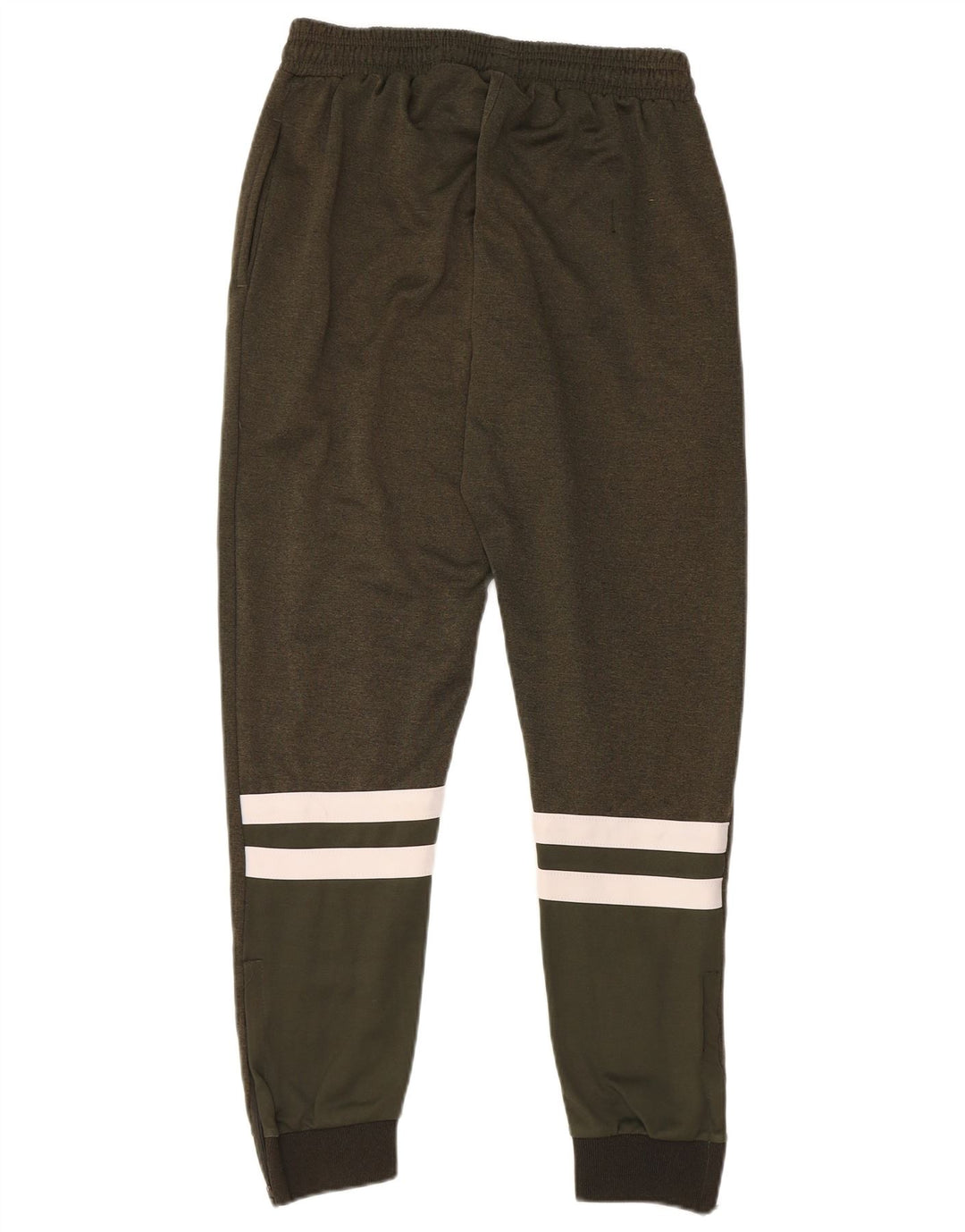 ELLESSE Mens Tracksuit Trousers Joggers Small  Khaki Colourblock Polyester