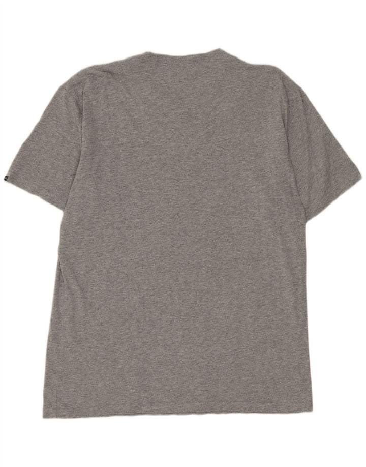 VANS Mens Classic Fit T-Shirt Top Large Grey Flecked Cotton