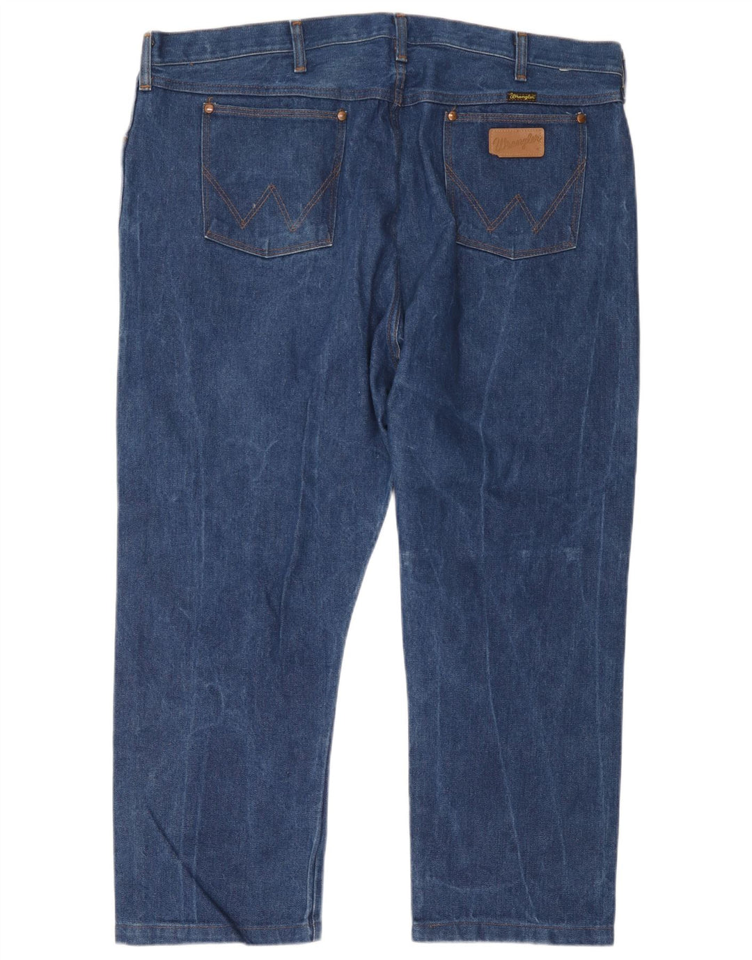 Wrangler Mens Cropped Straight Jeans W44 L26 Blue