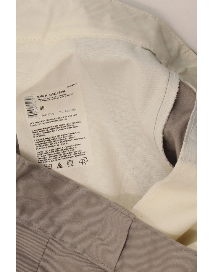 DICKIES Mens Chino Shorts W40 XL Grey Polyester