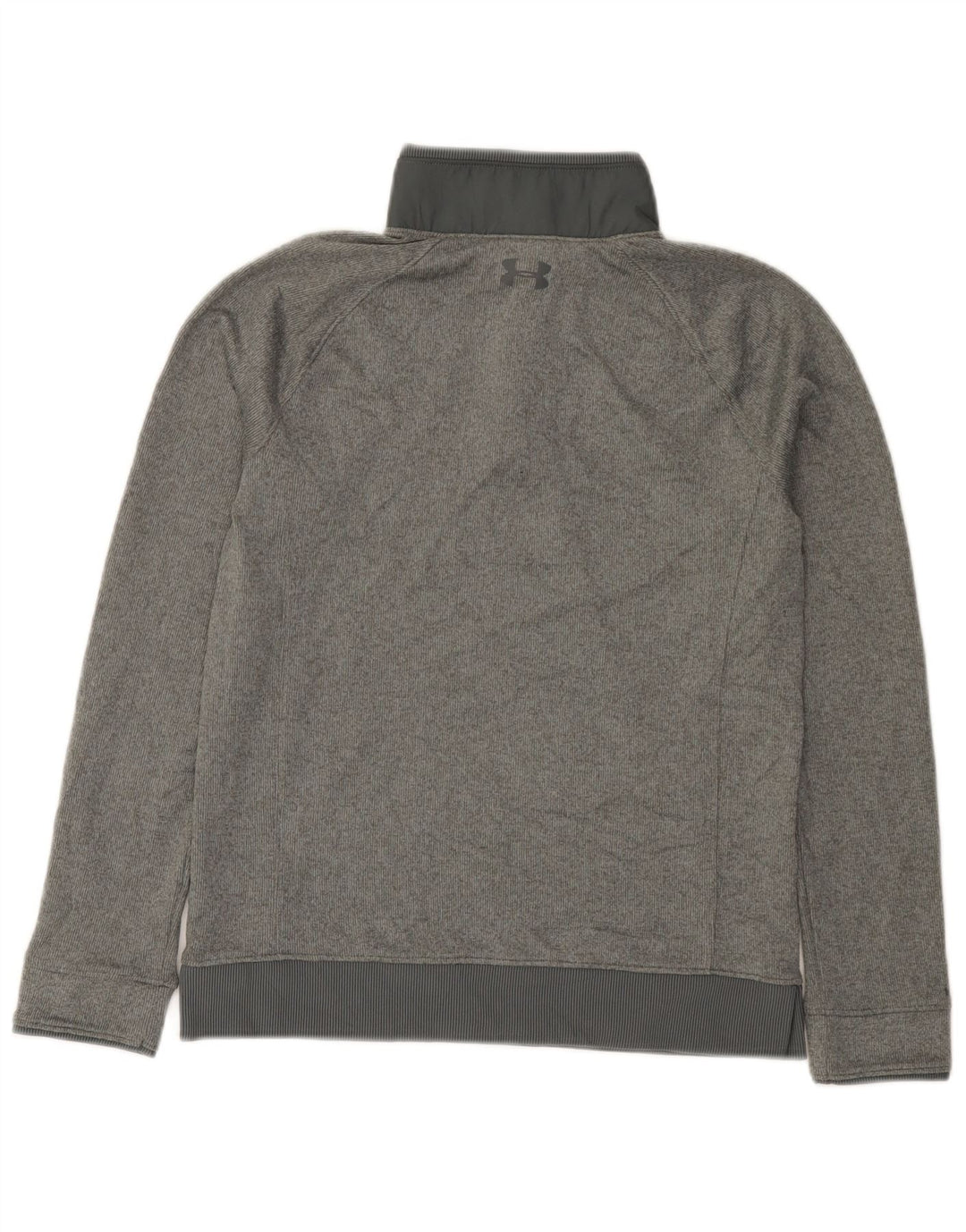 Under Armour Boys Button Neck Sweatshirt Jumper 11-12 Years Large Grey