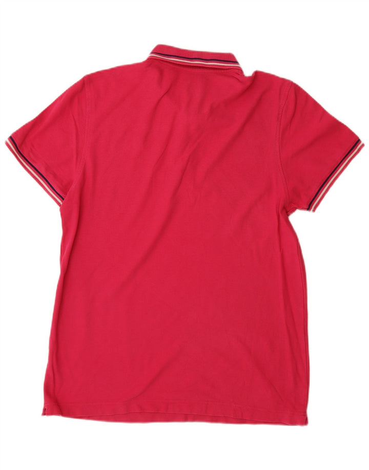 LOTTO Mens Polo Shirt Medium Pink Cotton