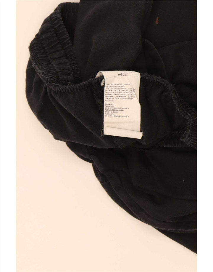 Puma Mens Graphic Sport Shorts Medium Black Cotton