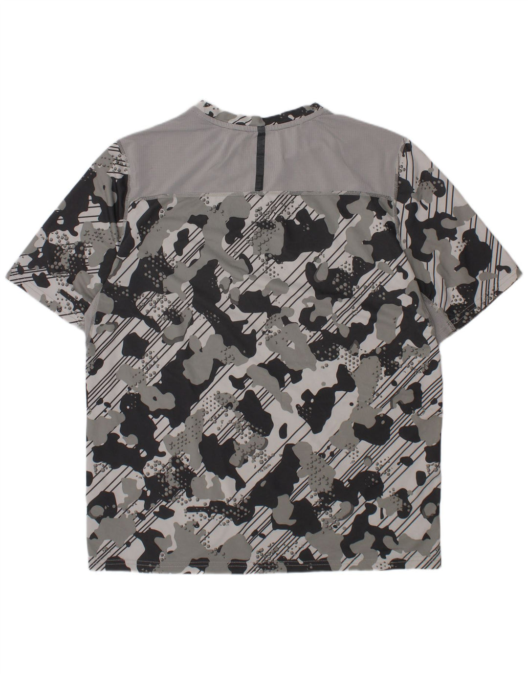 RUSSELL ATHLETIC Boys Dri-Power T-Shirt Top 14-15 Years XL Grey Camouflage