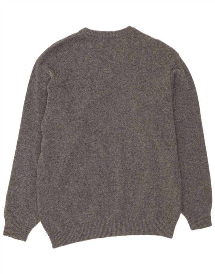 SERGIO TACCHINI Mens V-Neck Jumper Sweater Large Grey