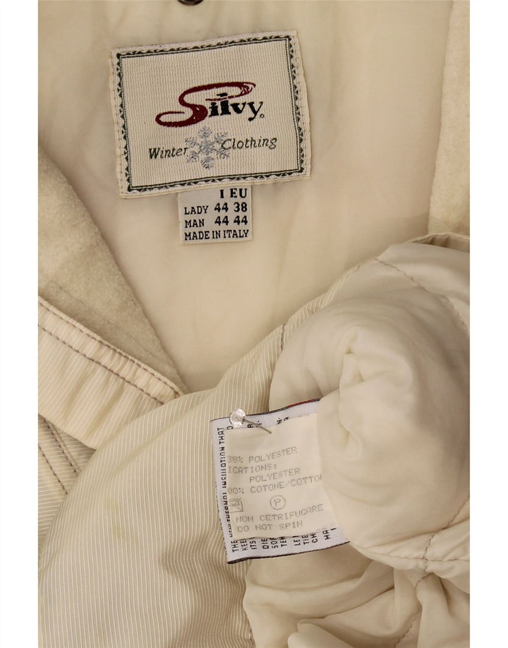 Silvy Womens Hooded Anorak Jacket EU 38 Medium Off White Paisley