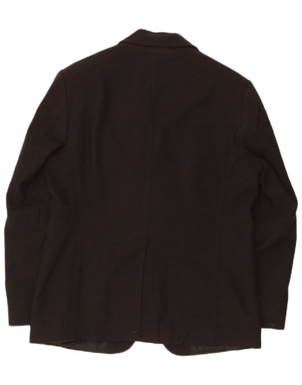 Geox Mens Respira 3 Button Blazer Jacket UK 42 XL Black Wool