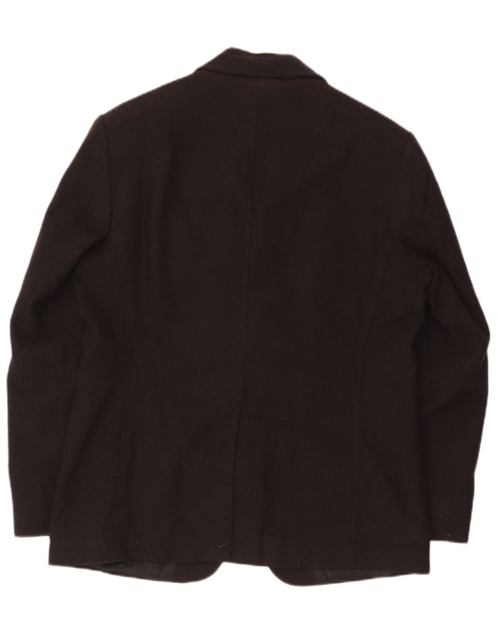 Geox Mens Respira 3 Button Blazer Jacket UK 42 XL Black Wool