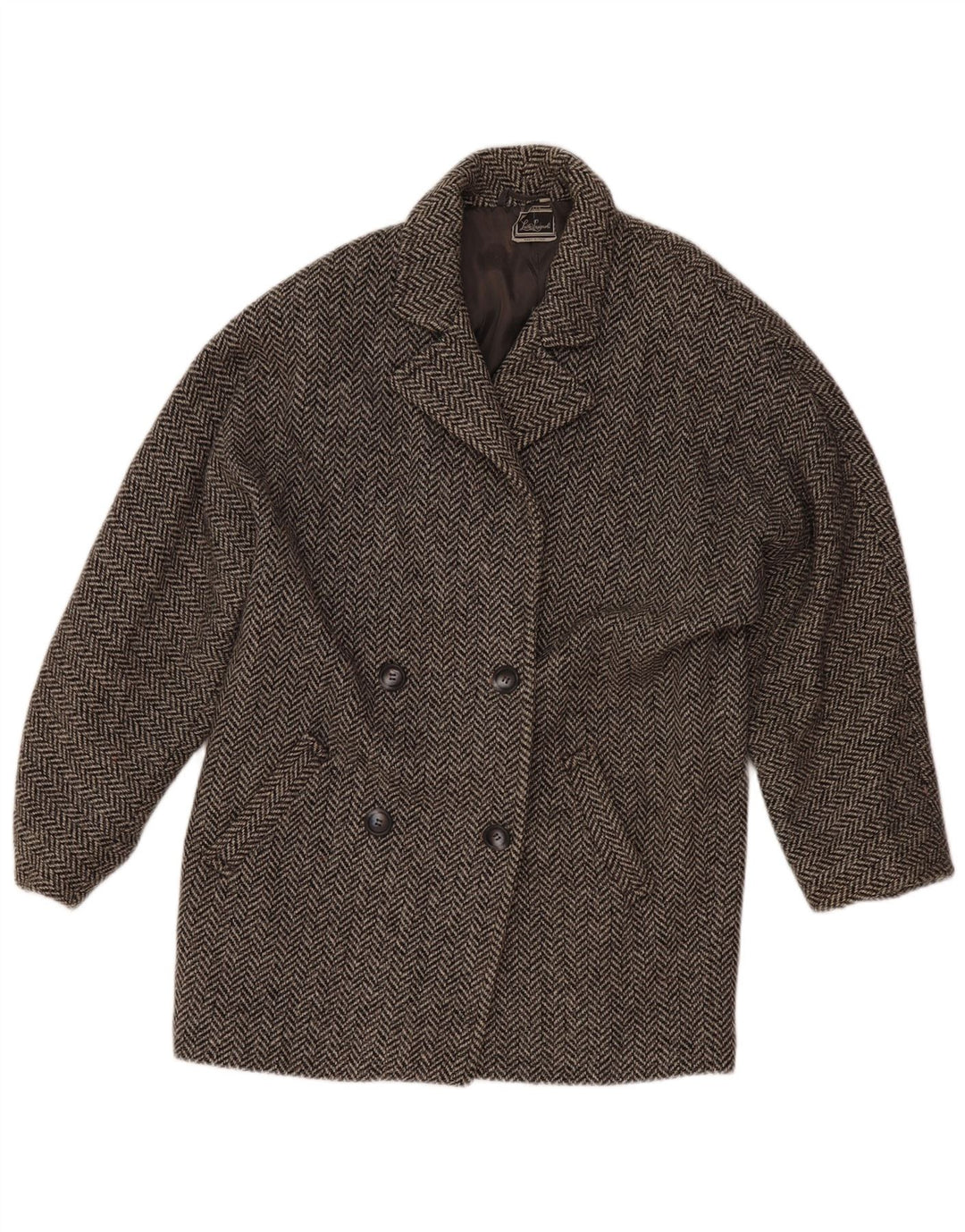 Luisa Spagnoli Womens Blazer Jacket UK 12 Medium Grey Herringbone