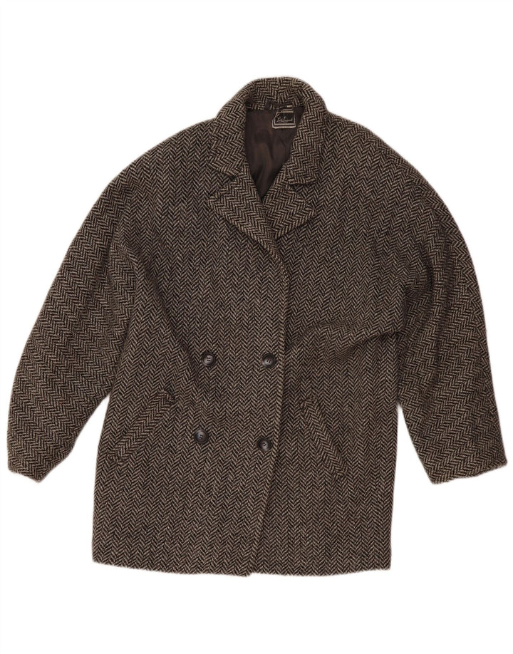 Luisa Spagnoli Womens Blazer Jacket UK 12 Medium Grey Herringbone