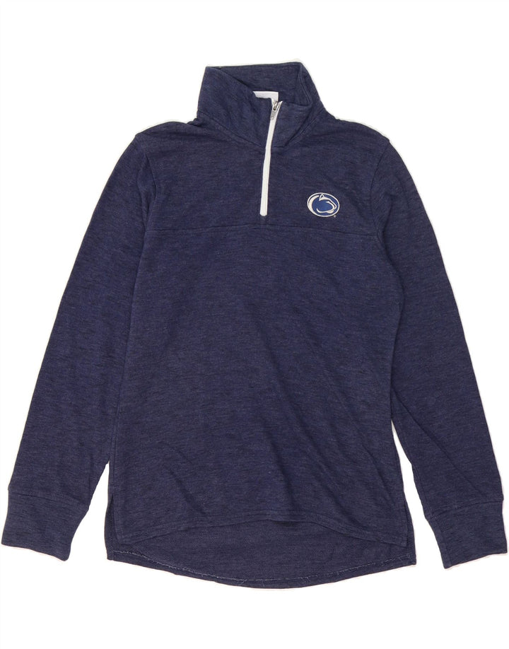 CHAMPION Mens Zip Neck Pullover Tracksuit Top Small Navy Blue Cotton Vintage Champion and Second-Hand Champion from Messina Hembry 