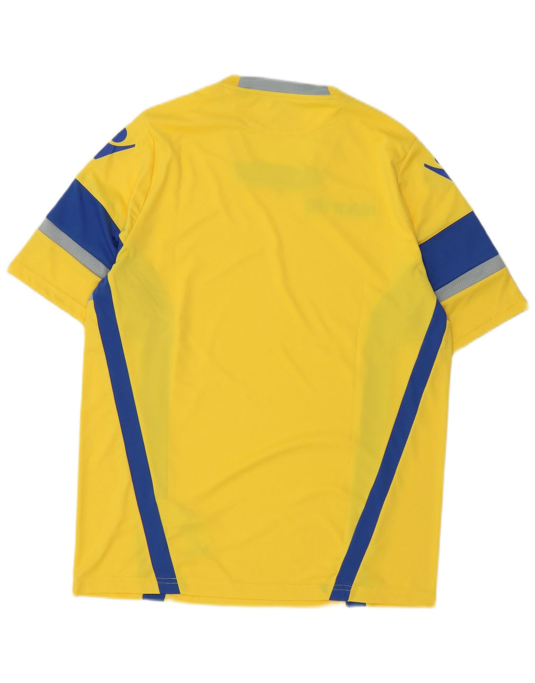Macron Mens Graphic T-Shirt Top Medium Yellow Colourblock Polyester
