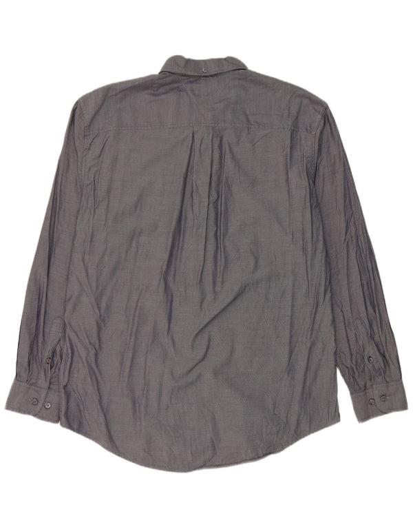 Tommy Hilfiger Mens Shirt XL Navy Blue Cotton