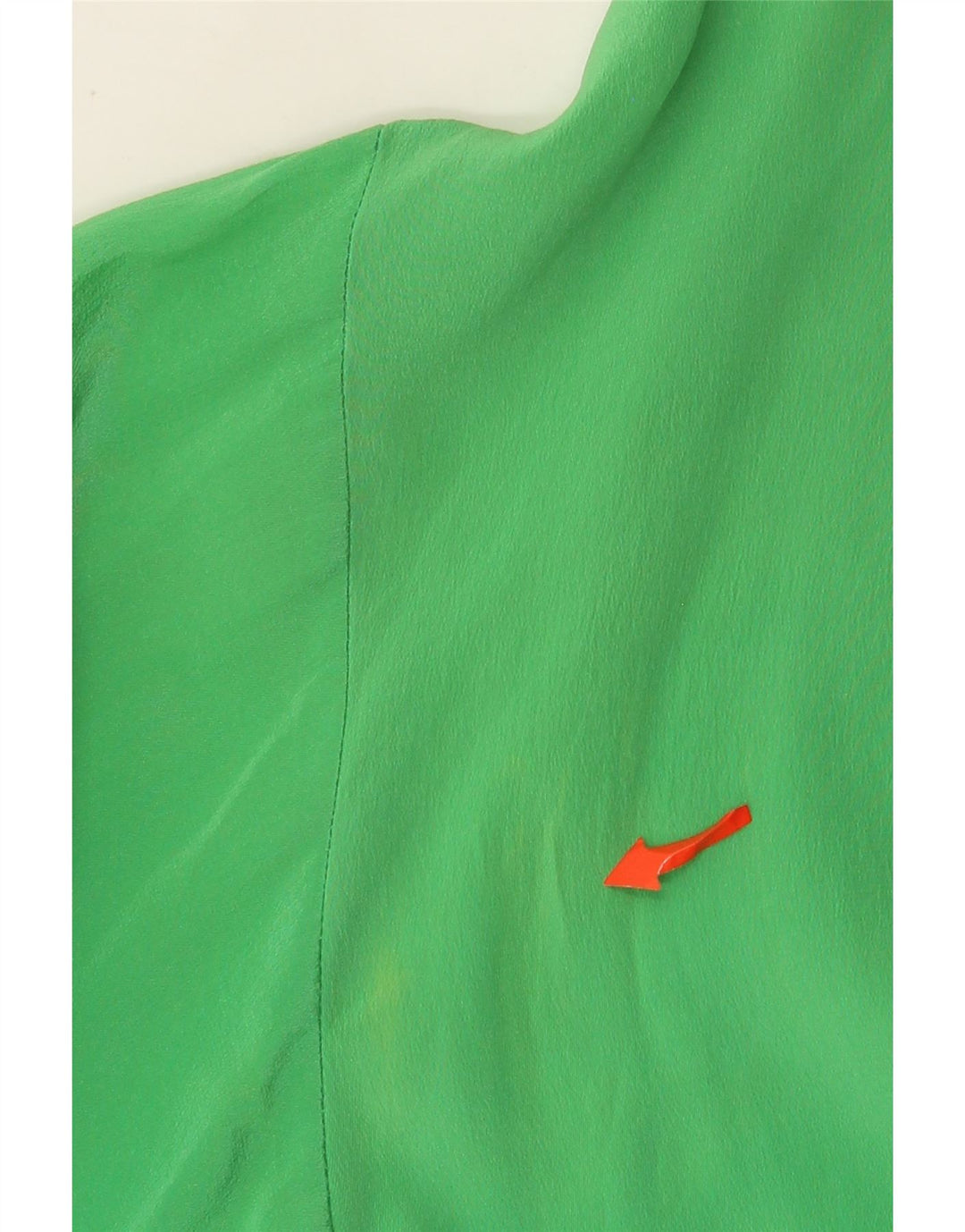 Nuova Citta Womens Shirt Blouse IT 48 XL Green Silk