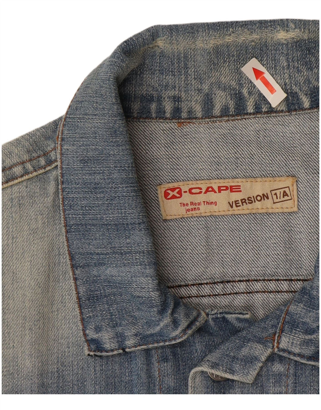 X-Cape Womens Denim Jacket UK 18 XL Blue Cotton