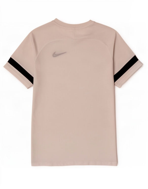 Nike Mens Dri Fit T-Shirt Top Large White Colourblock Polyester