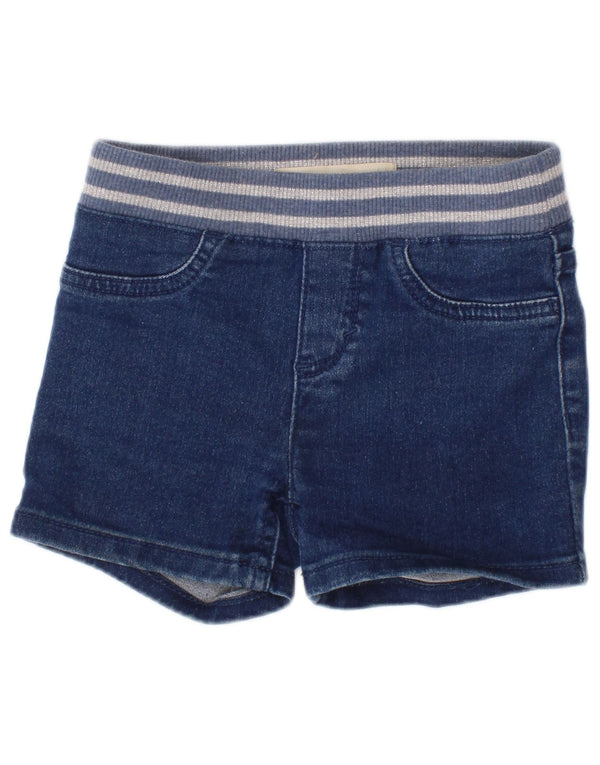 Levi's Girls Denim Shorts 4-5 Years W20 Navy Blue Striped Cotton