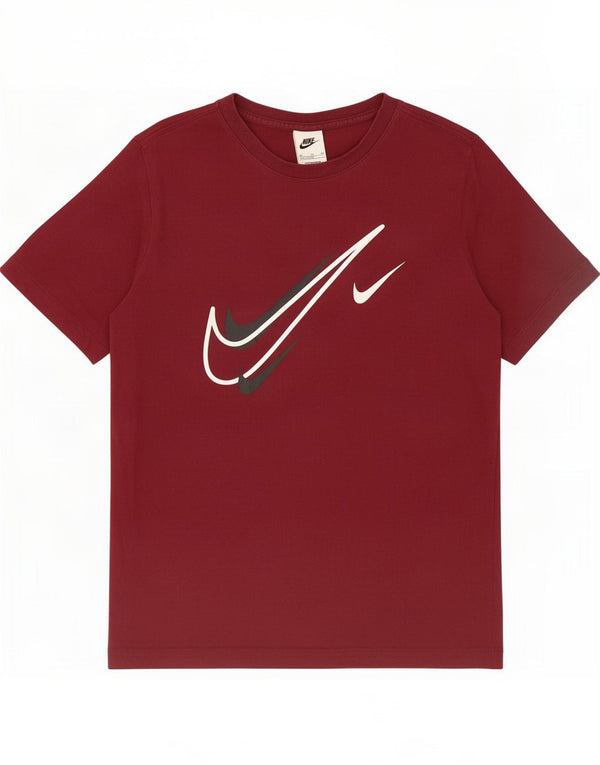 Nike Boys Graphic T-Shirt Top 13-14 Years XL Burgundy Cotton