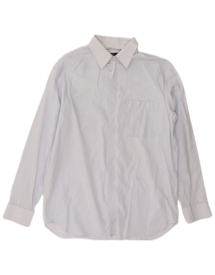 Calvin Klein Mens Shirt Size 41 Medium Blue Cotton