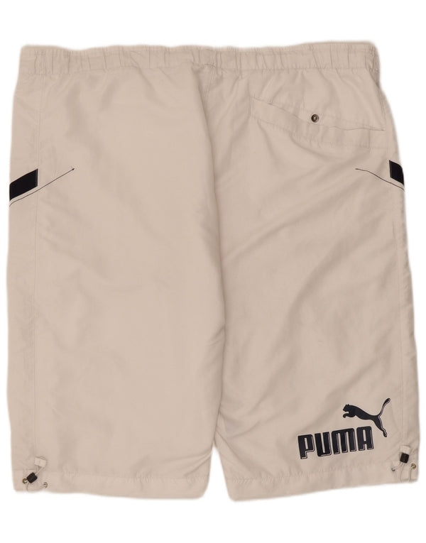 Puma Mens Graphic Sport Shorts 2XL White