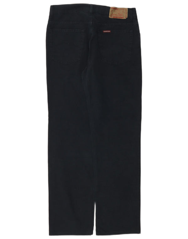 Carrera Mens Straight Casual Trousers IT 48 Medium W33 L30 Navy Blue Cotton