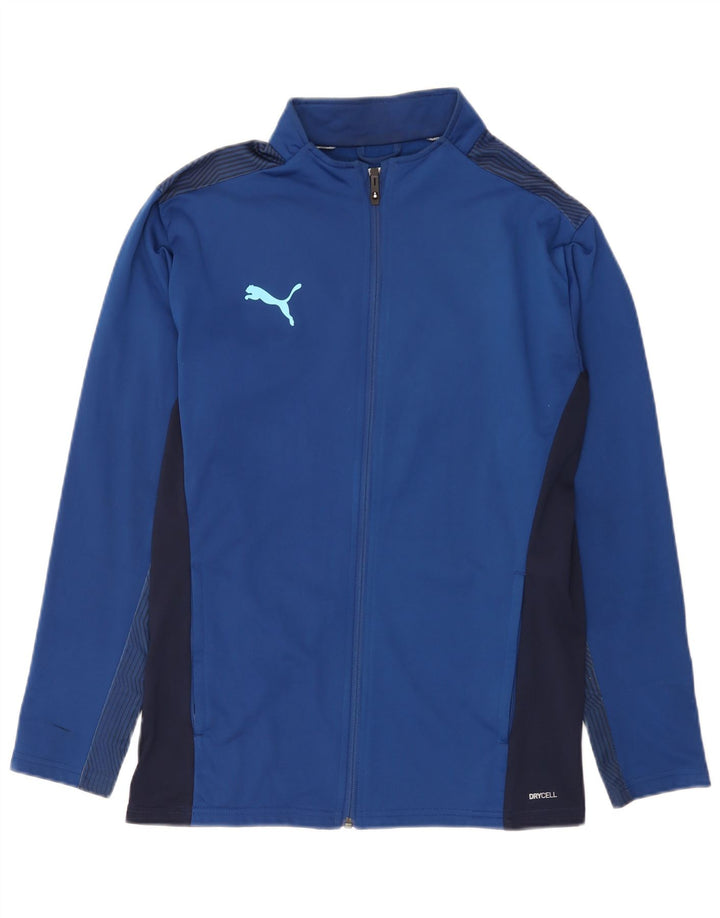 Puma Mens Tracksuit Top Jacket Medium Blue Colourblock