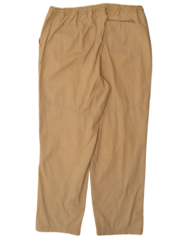 Adidas Mens Straight Chino Trousers W40 L32 Beige Cotton