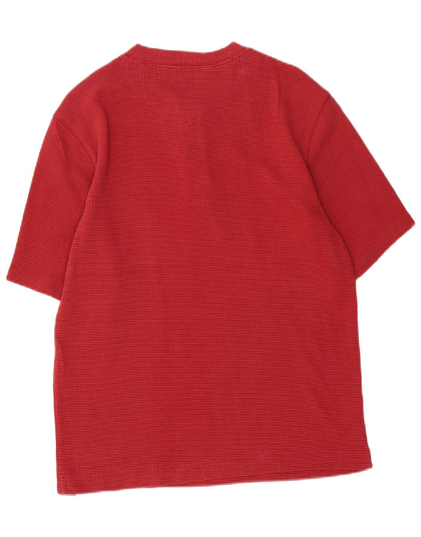 EDDIE BAUER Mens T-Shirt Top Medium Red Cotton