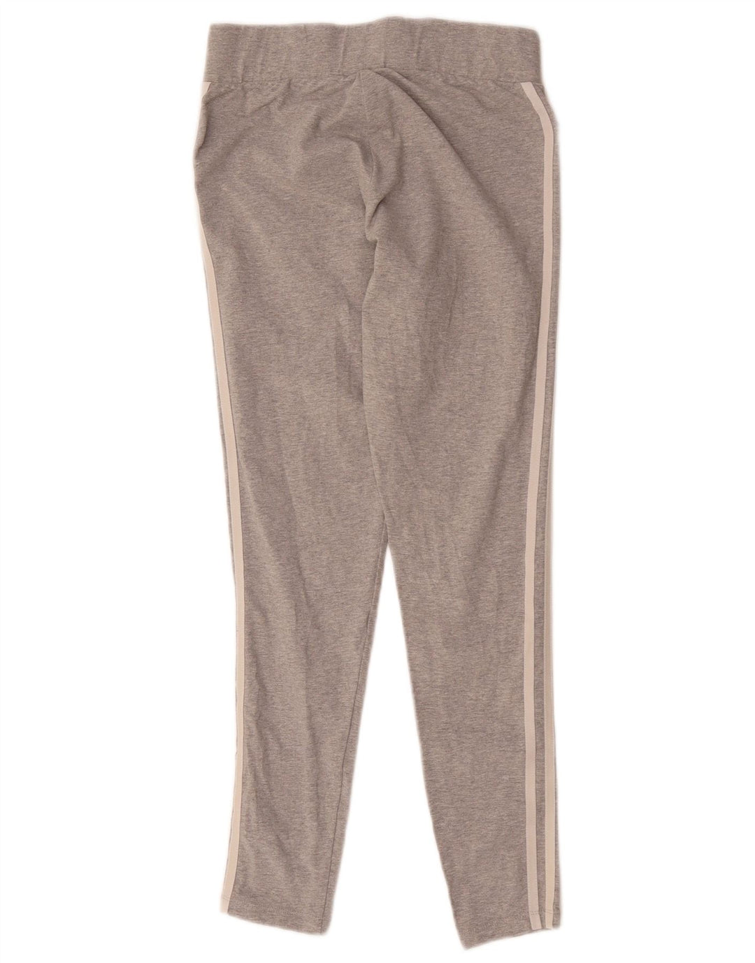 Adidas Womens Leggings UK 12 Medium Grey Flecked Cotton