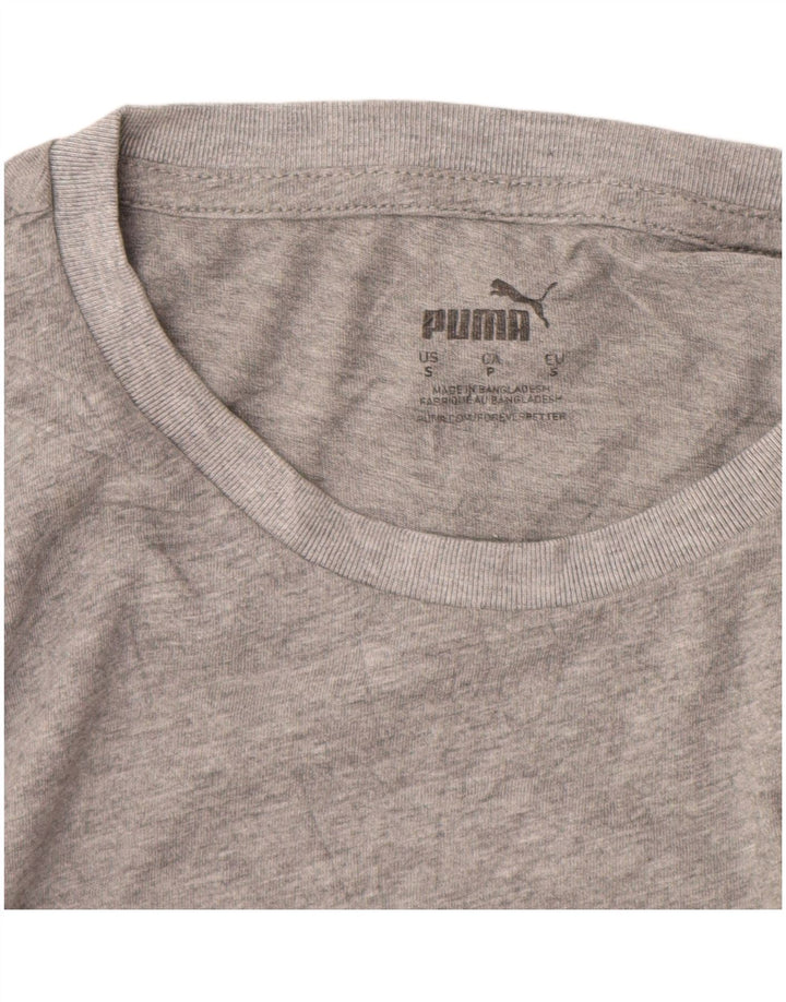 PUMA Mens Graphic T-Shirt Top Small Grey