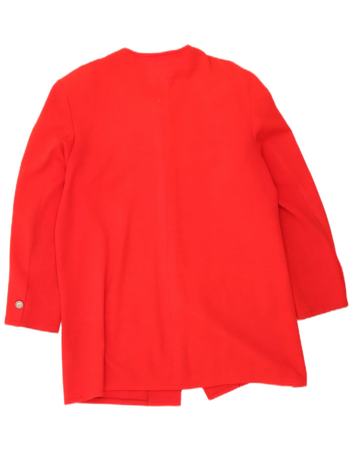 Vintage Womens 5 Button Blazer Jacket UK 12 Medium Red
