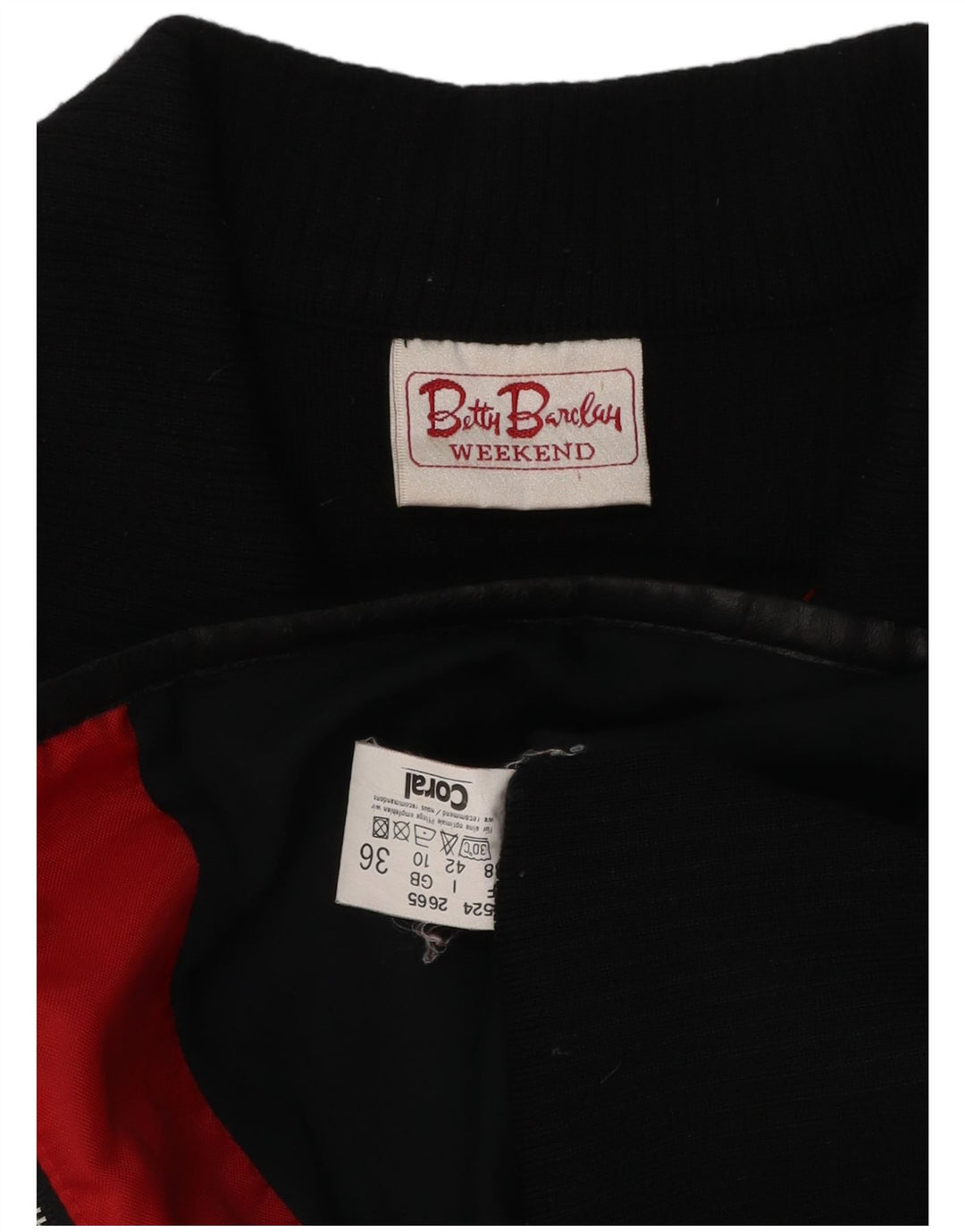 Betty Barclay Womens Weekend Oversized Gilet UK 10 Small Red Colourblock