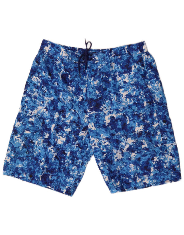 Mountain Warehouse Mens Swimming Shorts Medium Blue Tie Dye Polyester