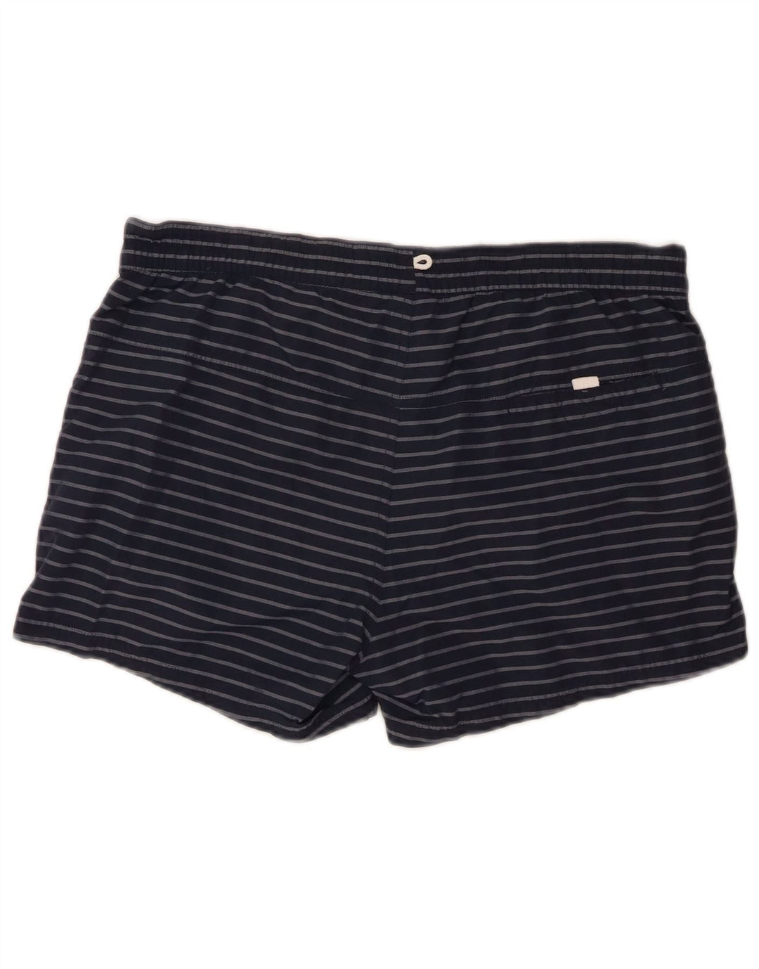 HELLY HANSEN Mens Swimming Shorts Medium  Navy Blue Pinstripe Polyamide