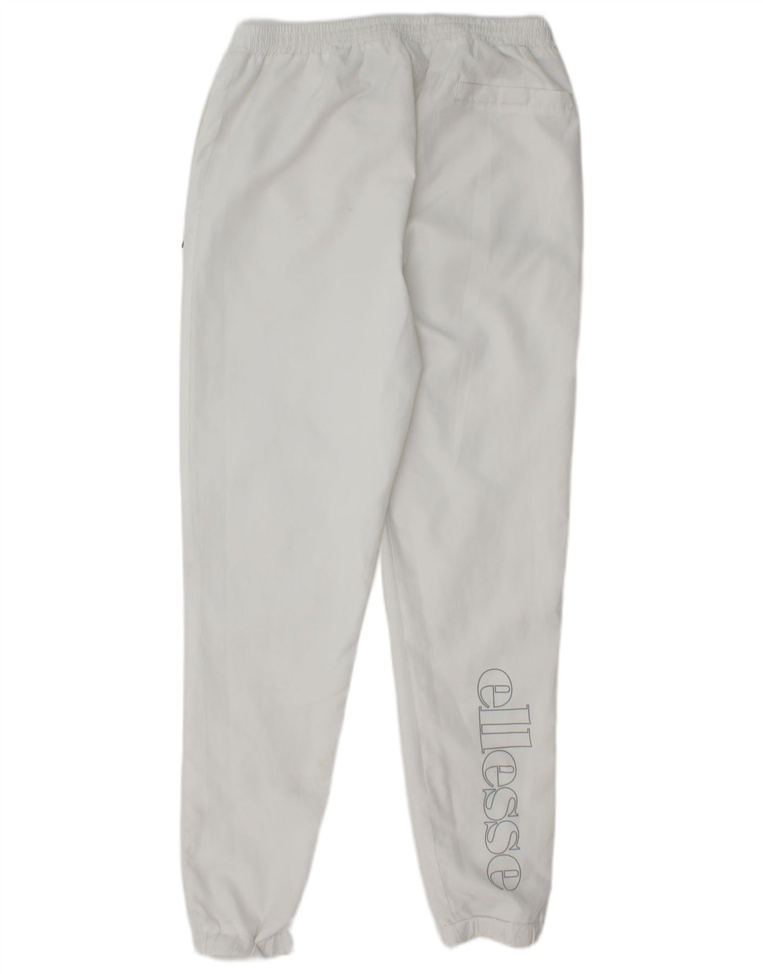 ELLESSE Mens Tracksuit Trousers Joggers Small  White Polyester