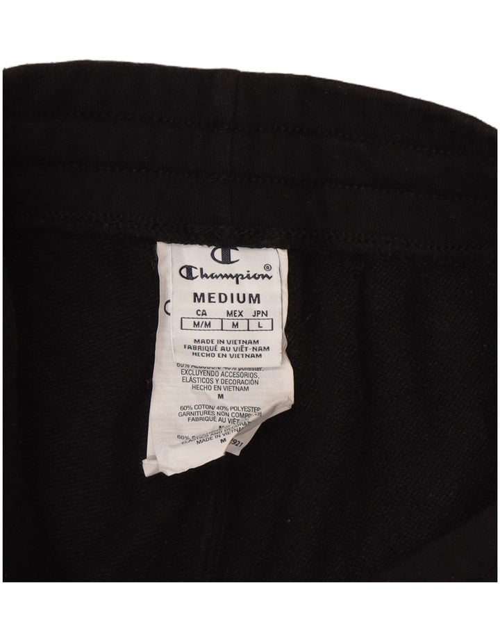 Champion Womens Tracksuit Trousers UK 12 Medium Black Cotton