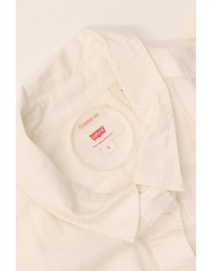 Levi's Womens Classic Fit Shirt UK 10 Small White