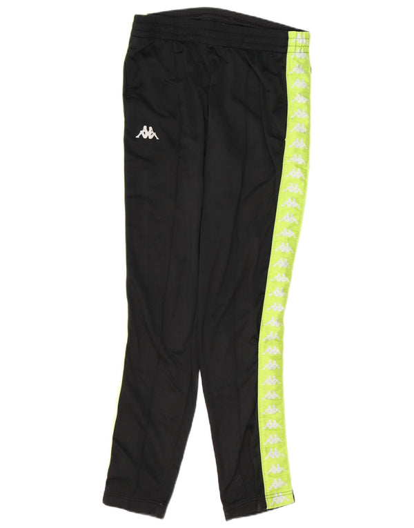 KAPPA Boys Graphic Full Tracksuit 15-16 Years  Black Colourblock Polyester