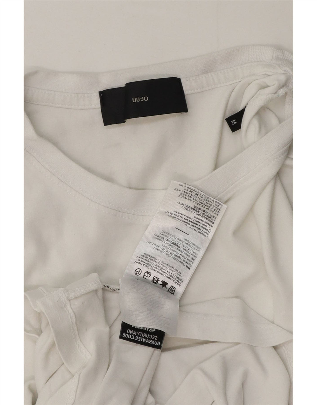 Liu Jo Mens T-Shirt Top Medium White Cotton