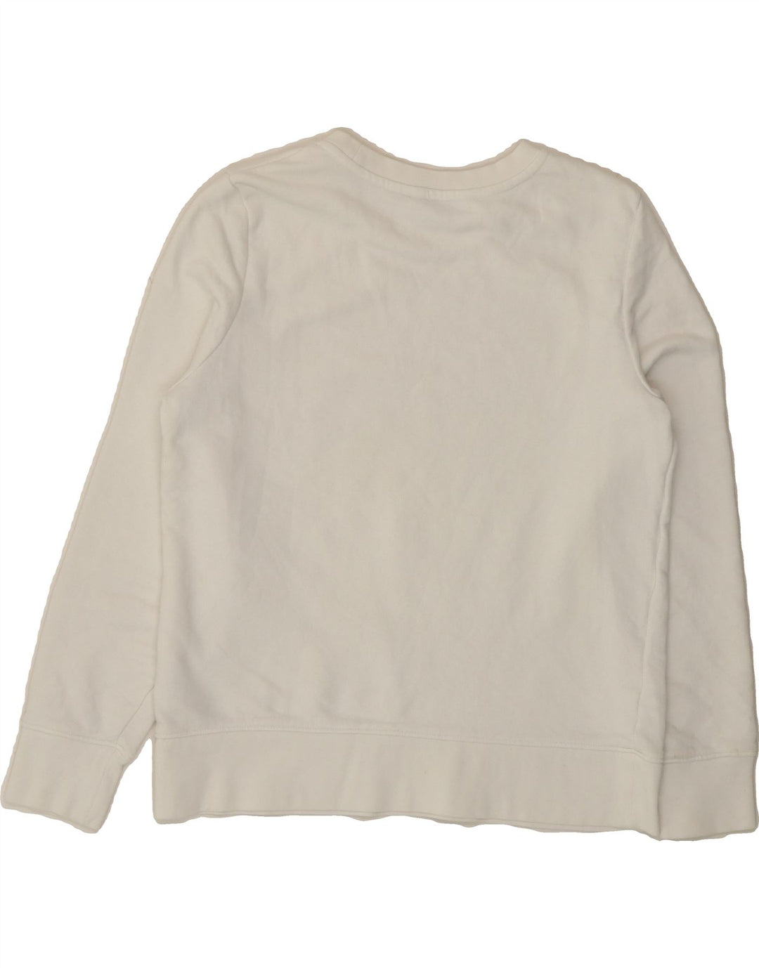 TOMMY HILFIGER Womens Oversized Sweatshirt Jumper UK 10 Small White Vintage Tommy Hilfiger and Second-Hand Tommy Hilfiger from Messina Hembry 