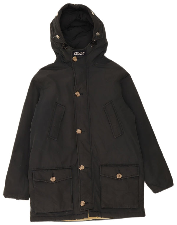 Woolrich Boys Hooded Padded Parka Jacket 11-12 Years Black