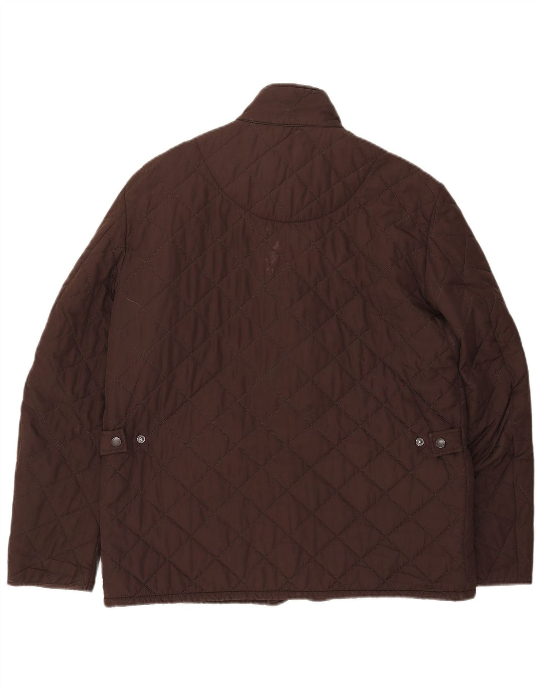 BARBOUR Mens Quilted Jacket UK 40 Large Brown Polyester
