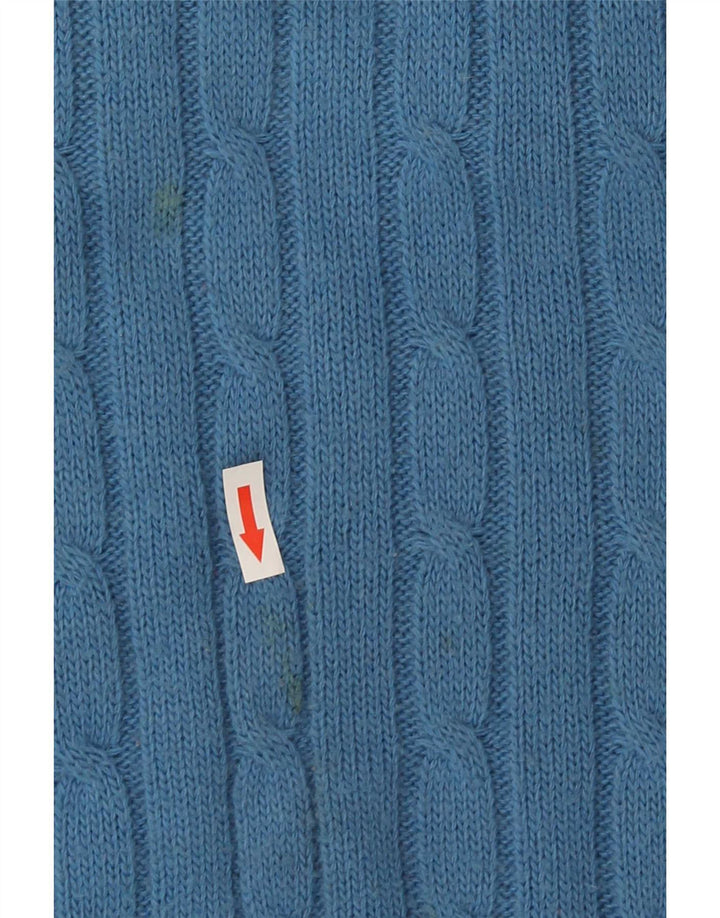 Vintage Mens Crew Neck Jumper Sweater Large Blue